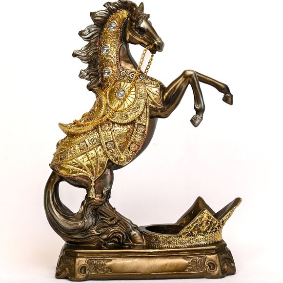 Horse Wine Bottle Holder Countertop Bar Decor Tabletop Wine Rack Display Stand - Picture 4 of 7